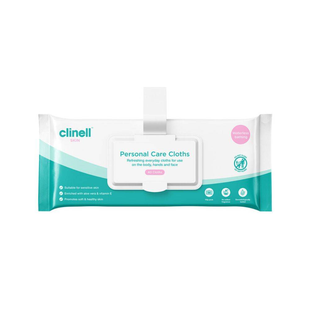 Carell Lingettes de soins personnels Clip Pack 40